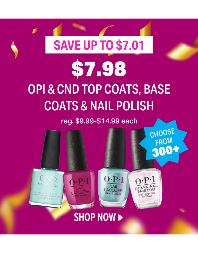 7.98 nail polishes from OPI and CND
